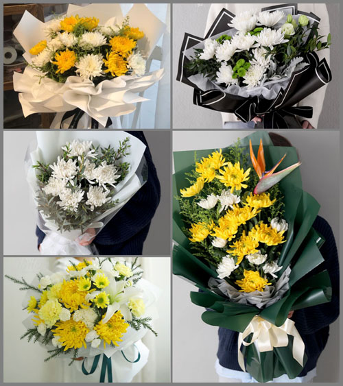 广东梅州市五华县河东镇联岭村白事花束代送